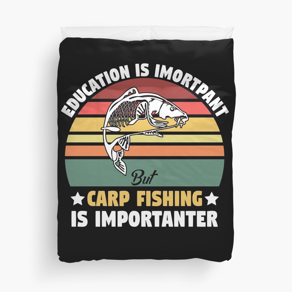 EDUCATION IS IMPORTANT BUT FISHING Mens Funny T-shirt joke gift present carp 