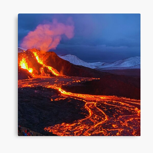 Vulkanausbruch Island 2021 Leinwanddruck