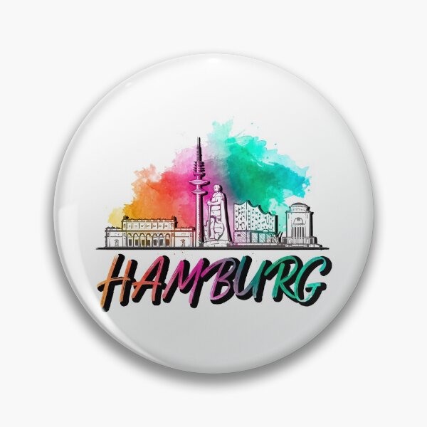 Item preview, Hamburg Germany skyline lettering lettering designed and sold by BullDesignsShop.