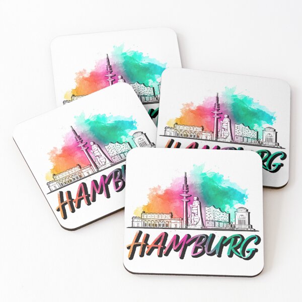 Item preview, Hamburg Germany skyline lettering lettering designed and sold by BullDesignsShop.