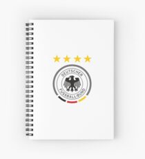 Deutschland Fußball Europäischer Fußball Crest Spiralblock