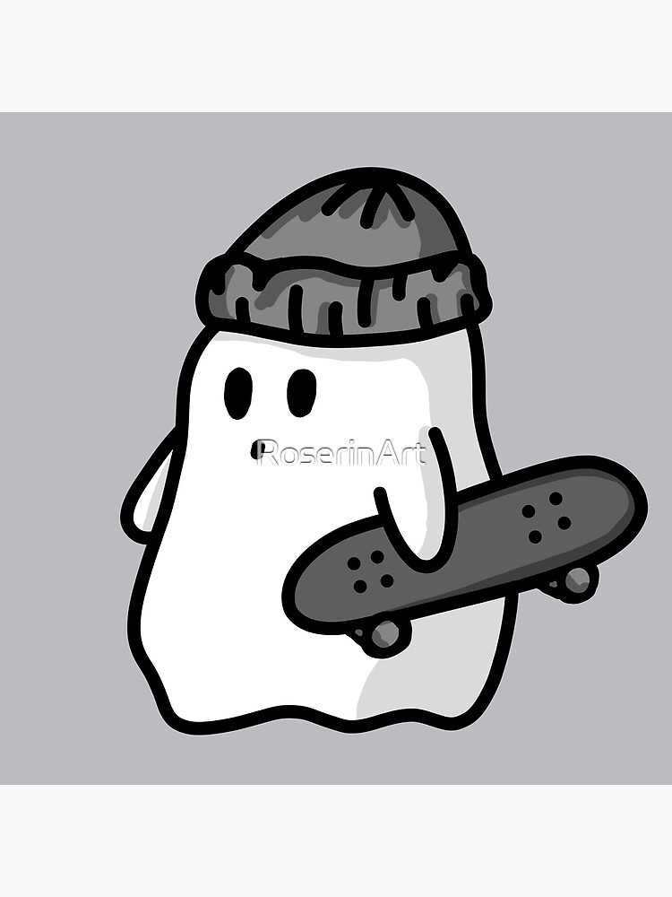 “Skater Ghost” Poster by RoserinArt | Redbubble