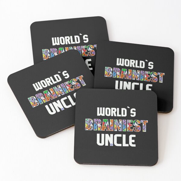 Item preview, Worlds Brainiest Uncle Smart Clever Brain Intelligent Kinsman Gift designed and sold by TheAplus.