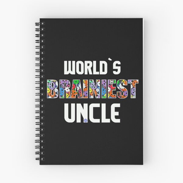 Item preview, Worlds Brainiest Uncle Smart Clever Brain Intelligent Kinsman Gift designed and sold by TheAplus.