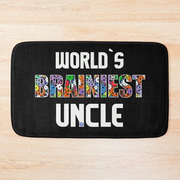 Item preview, Worlds Brainiest Uncle Smart Clever Brain Intelligent Kinsman Gift designed and sold by TheAplus.