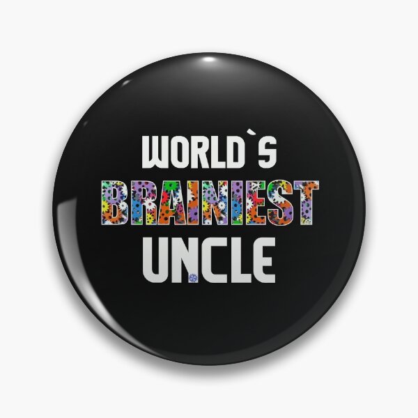 Item preview, Worlds Brainiest Uncle Smart Clever Brain Intelligent Kinsman Gift designed and sold by TheAplus.