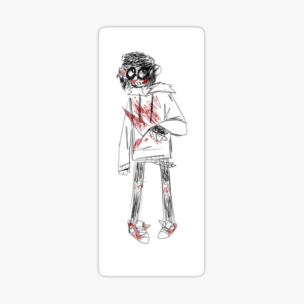 Creepypasta Jeff the Killer Sticker for Sale by HeyitsSmile