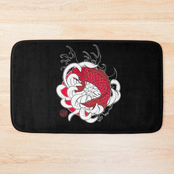 Item preview, Koi carp and Japanese lotus designed and sold by Ukiyograph.