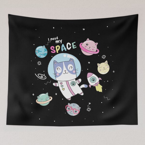 Item preview, Cat Astronaut - I Need My Space designed and sold by crazycollective.