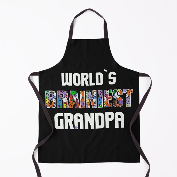 Item preview, Worlds Brainiest Grandpa Smart Clever Brain Intelligent Granddad Father Gift designed and sold by TheAplus.