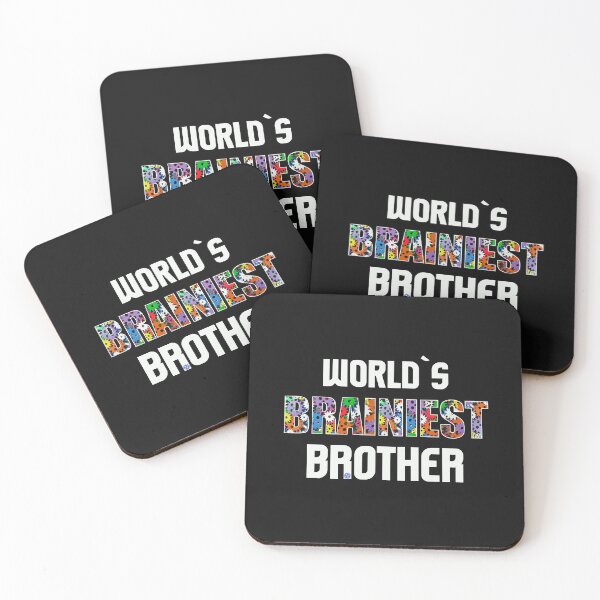 Item preview, Worlds Brainiest Brother Smart Clever Brain Intelligent Bro Stepbrother Gift designed and sold by TheAplus.