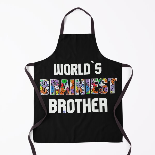 Item preview, Worlds Brainiest Brother Smart Clever Brain Intelligent Bro Stepbrother Gift designed and sold by TheAplus.