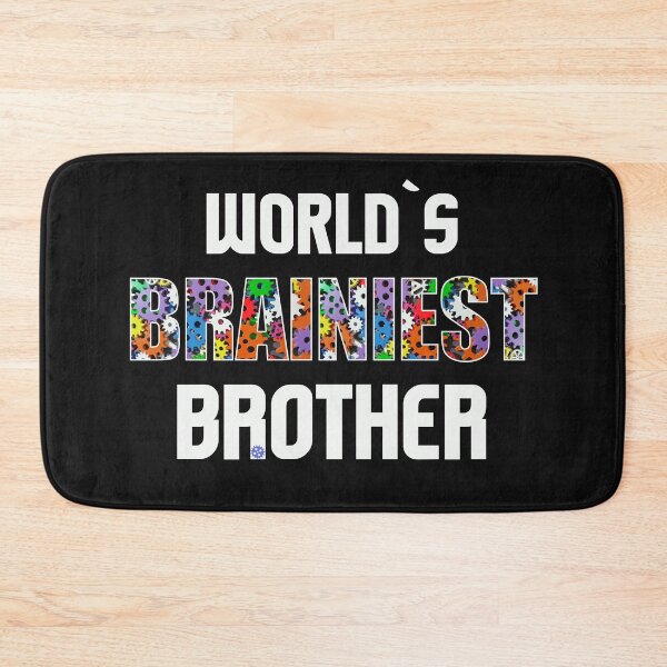 Item preview, Worlds Brainiest Brother Smart Clever Brain Intelligent Bro Stepbrother Gift designed and sold by TheAplus.