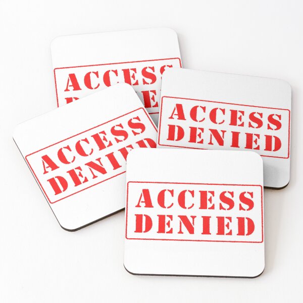Item preview, Access Denied red stamp designed and sold by svanaerschot.