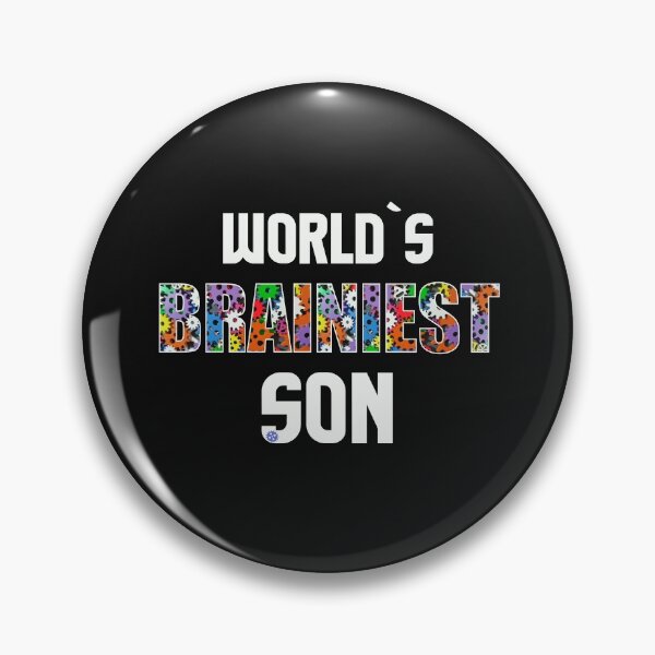 Item preview, Worlds Brainiest Son Smart Clever Brain Intelligent Stepson Offspring Gift designed and sold by TheAplus.