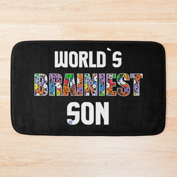 Item preview, Worlds Brainiest Son Smart Clever Brain Intelligent Stepson Offspring Gift designed and sold by TheAplus.