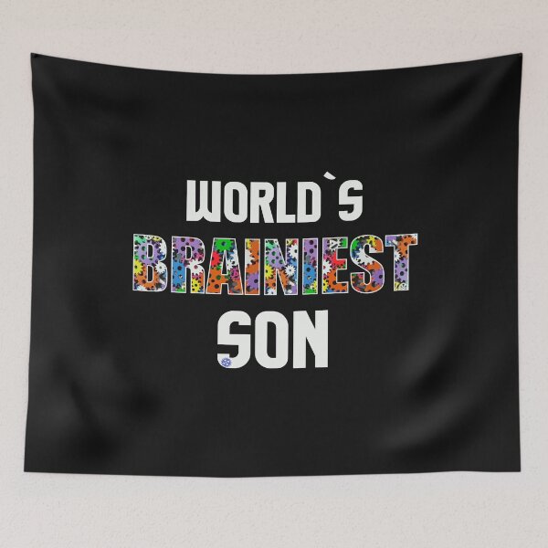 Item preview, Worlds Brainiest Son Smart Clever Brain Intelligent Stepson Offspring Gift designed and sold by TheAplus.