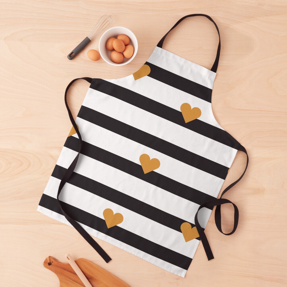Hearts And Stripes Apron