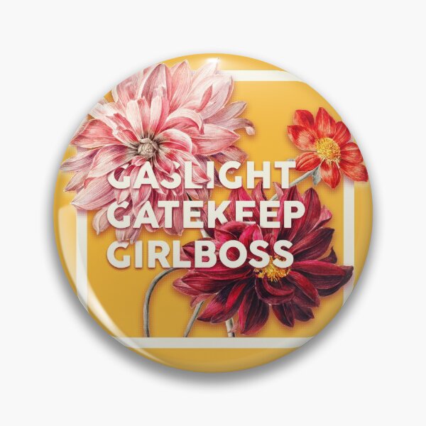Item preview, Gaslight Gatekeep Girlboss 2 - Funny Live Love Laugh poke fun parody Ugly Holiday Sweaters | Gas light Gate keep Girl boss | Wine Mom meme Pet Mat Bandana  designed and sold by Any Color Designs.
