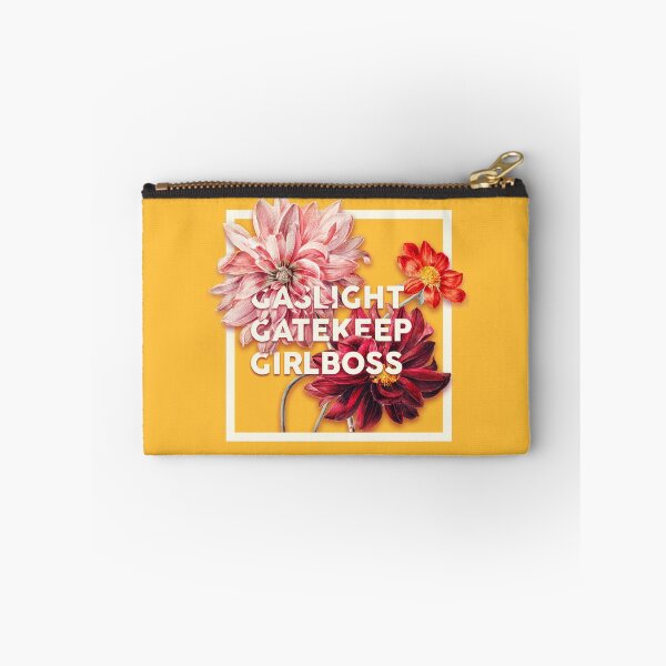 Item preview, Gaslight Gatekeep Girlboss 2 - Funny Live Love Laugh poke fun parody Ugly Holiday Sweaters | Gas light Gate keep Girl boss | Wine Mom meme Pet Mat Bandana  designed and sold by Any Color Designs.