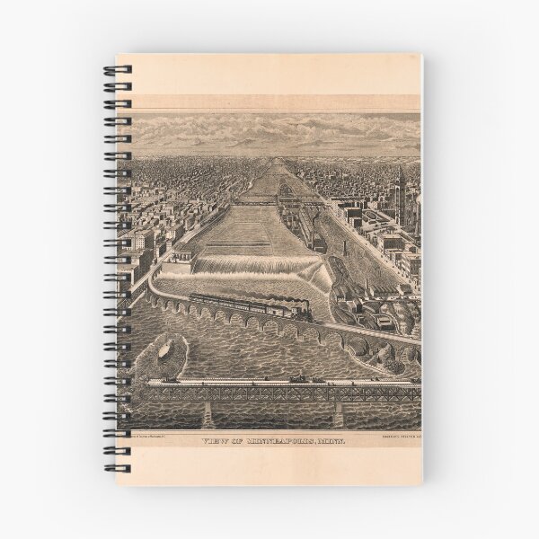 Item preview, Minneapolis, Minnesota (1886) designed and sold by allhistory.
