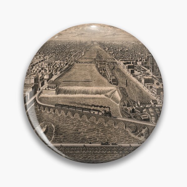Item preview, Minneapolis, Minnesota (1886) designed and sold by allhistory.