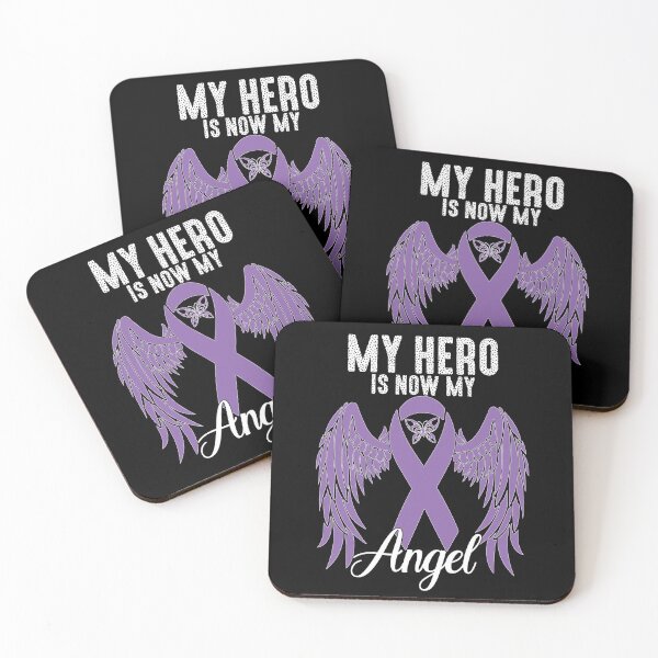 Item preview, My Hero is now my Angel Alzheimer's Awareness Gift designed and sold by QUEEN-WIVER.