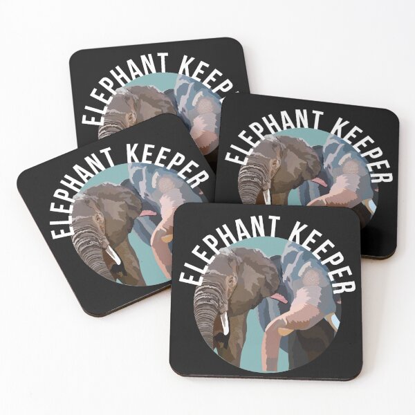 Item preview, E is for Elephant Keeper,Elephant Keeper Design – Dedicated Care and Conservation of Gentle Giants Artwork designed and sold by PrettylittlepastelUk.