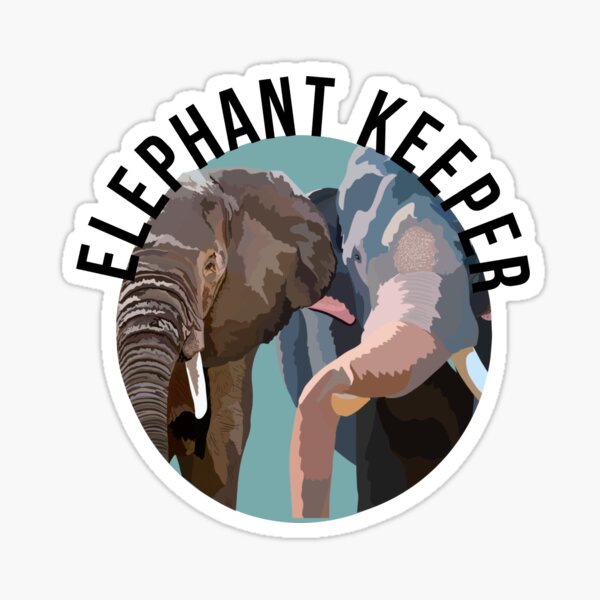 Item preview, Elephant Keeper  designed and sold by thezoogirl.