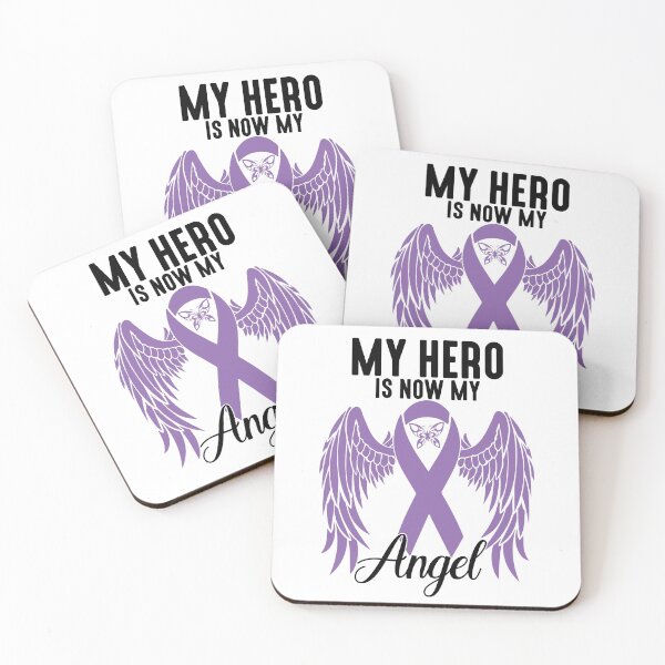 Item preview, My Hero is now my Angel Alzheimer's Awareness Gift designed and sold by QUEEN-WIVER.