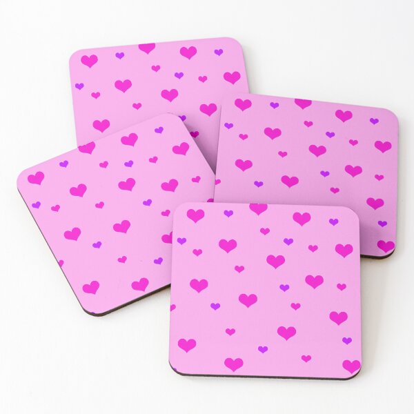 Item preview, Pink and Purple Cute Hearts designed and sold by babyjoonie.