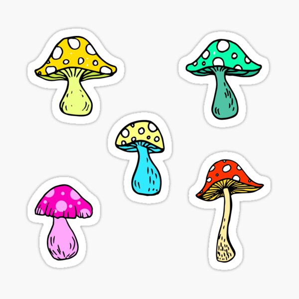 Item preview, Psychedelic Mushrooms Shrooms Pack Set 2 designed and sold by Julie Erin Designs.