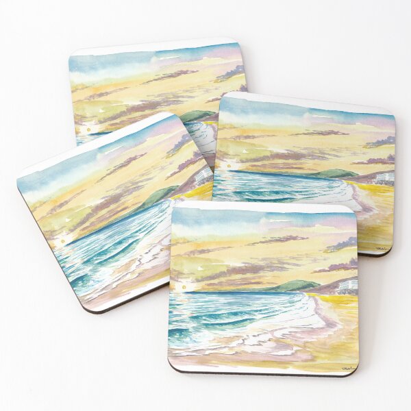 Item preview, Malibu Californian Sunset with Ocean Waves designed and sold by artshop77.