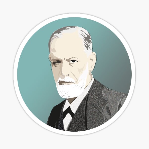 Sigmund Freud portrait Sticker