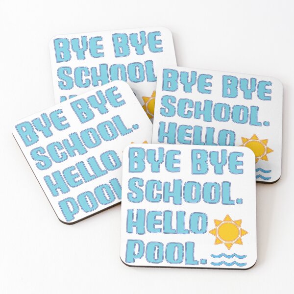 Item preview, Bye Bye School Hello Pool Summer Vacation designed and sold by Punderstandable.