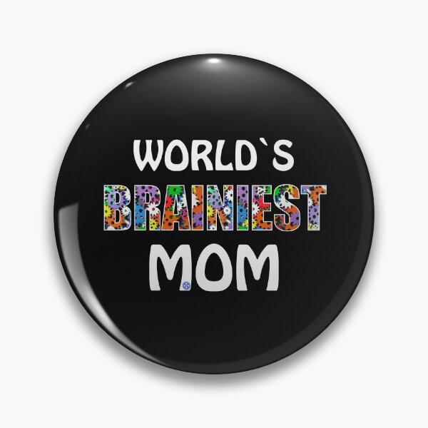 Item preview, Worlds Brainiest Mom Smart Clever Brain Intelligent Ma Mother Mommy Mum Gift designed and sold by TheAplus.