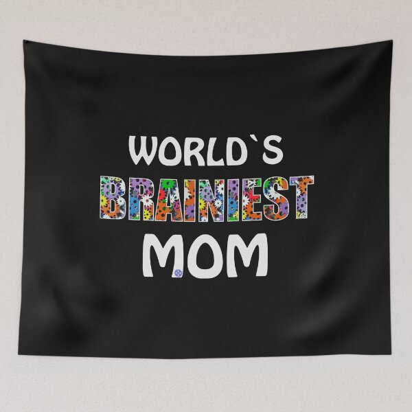 Item preview, Worlds Brainiest Mom Smart Clever Brain Intelligent Ma Mother Mommy Mum Gift designed and sold by TheAplus.