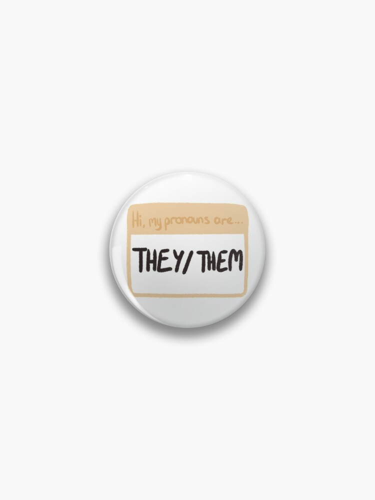 HELLO MY PRONOUNS ARE HE/THEY pronoun pin badge button, LGBTQ+, LGBT  pinback or fridge magnet