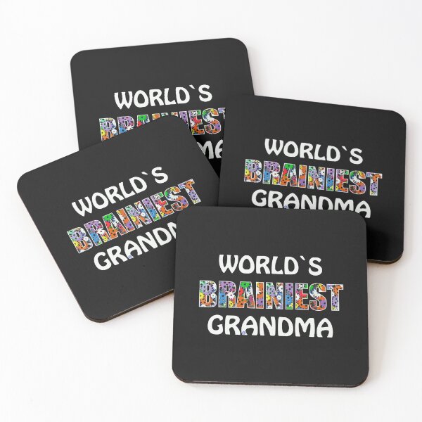 Item preview, Worlds Brainiest Grandma Smart Clever Brain Intelligent Nana Mother Granny Grandmum Gift designed and sold by TheAplus.