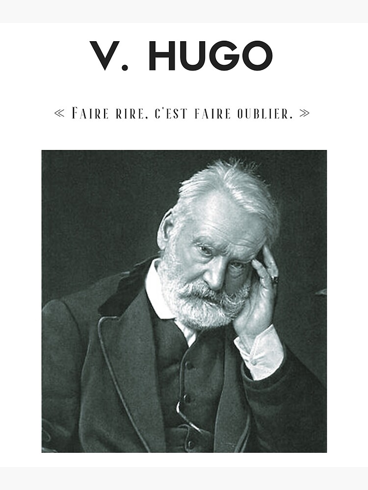Cita de Victor Hugo | camiseta - decoración - papelería de Lapetiteredac