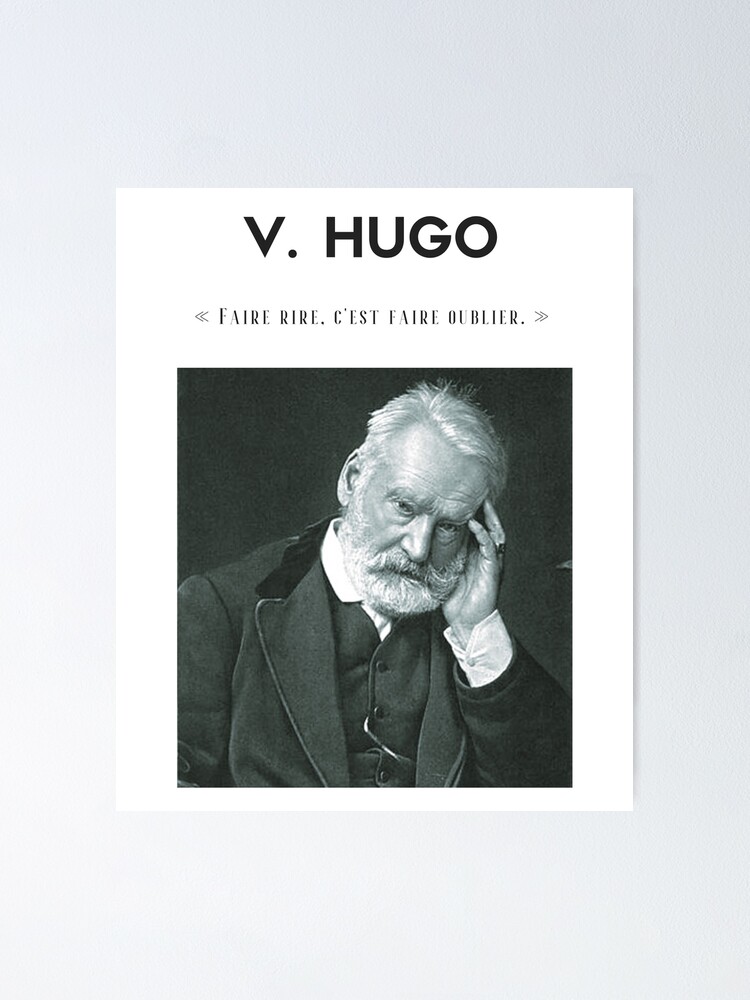 Vista alternativa de Póster Cita de Victor Hugo | camiseta - decoración - papelería