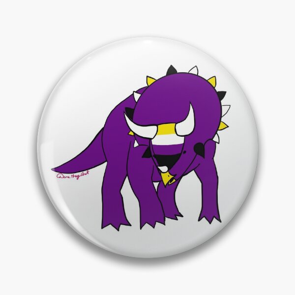 Artikelvorschau, Nichtbinäre Pride Triceratops entworfen und verkauft von Kit Rex.