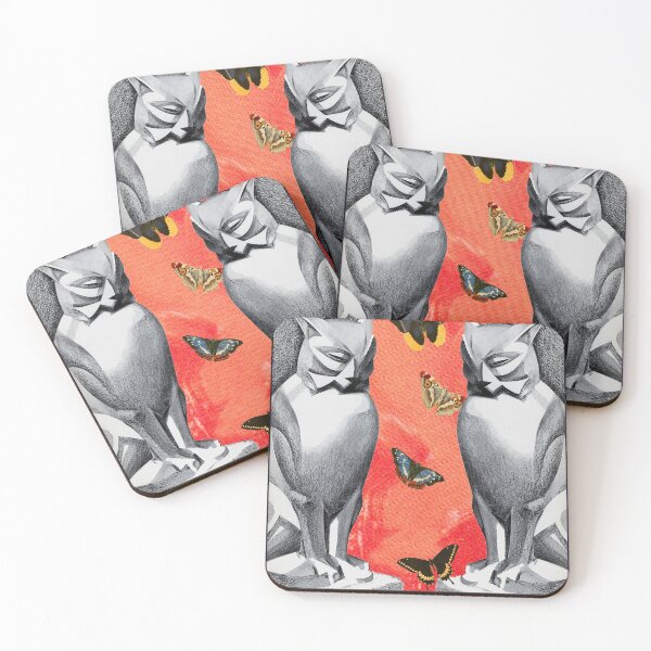 Item preview, The Sentinels - Mysterious cats standing guard.  designed and sold by Wabojeg.