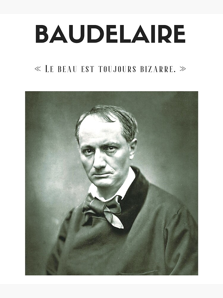 Cita de Baudelaire | camiseta - decoración - papelería de Lapetiteredac