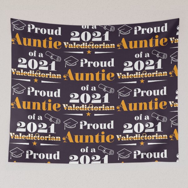 Item preview, Valedictorian Class 2021 Proud Auntie Family Graduation product designed and sold by doodabobs.