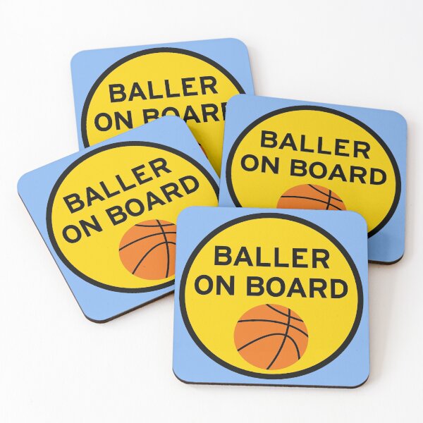 Item preview, Baller on Board Basketball Car Sports Circle designed and sold by Superior-Prints.