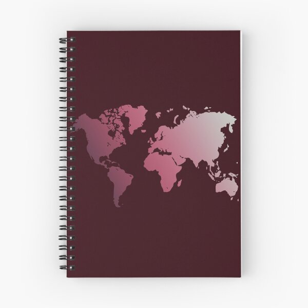 Item preview, Red World Map: Travel Themed, Ombre, Faded Earth designed and sold by Celosia Liv.