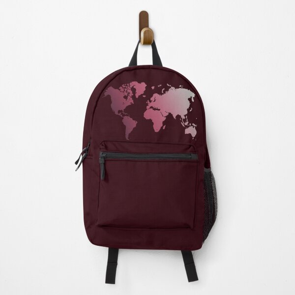 Item preview, Red World Map: Travel Themed, Ombre, Faded Earth designed and sold by Celosia Liv.