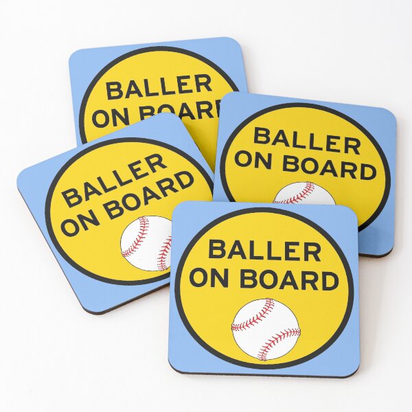 Item preview, Baller on Board Baseball Car Sports Circle designed and sold by Superior-Prints.