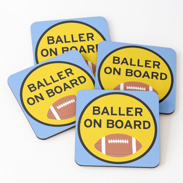 Item preview, Baller on Board Football Car Sports Circle designed and sold by Superior-Prints.